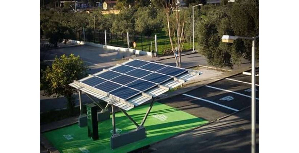 Ηλιακός σταθμός φόρτισης ηλεκτροκίνητων οχημάτων στο νησί της Τήλου