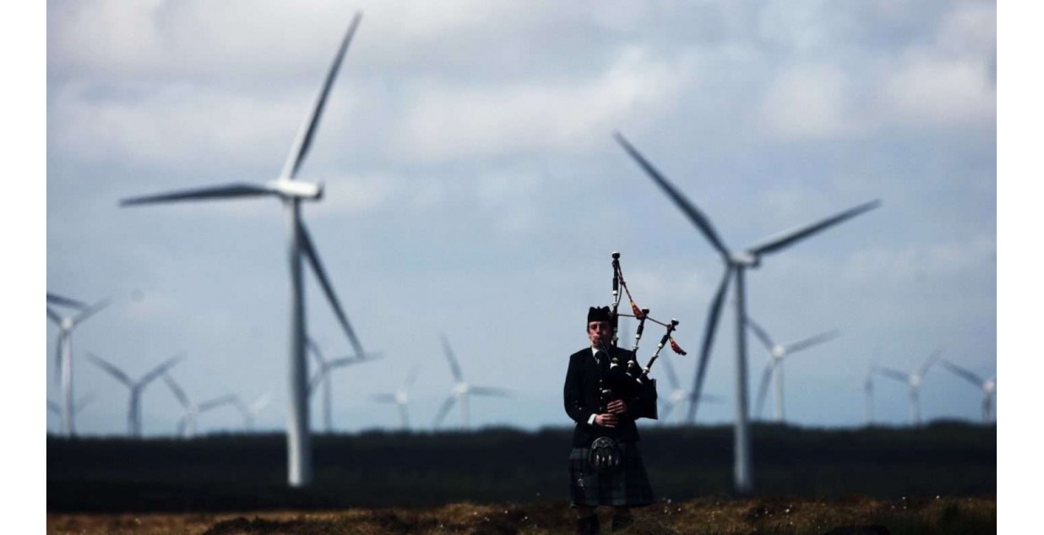 Νέο ρεκόρ παραγωγής για τα αιολικά της Σκωτίας το α' εξάμηνο του έτους στις 9.8 εκατ. MWh