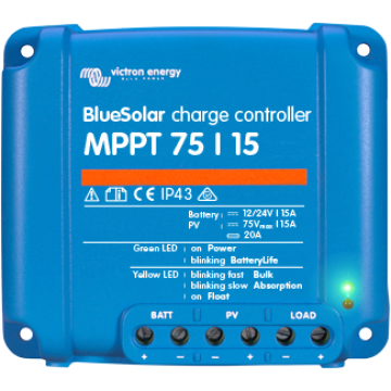 VIC Blue Solar MPPT 75/15 (12/24V-15A) 